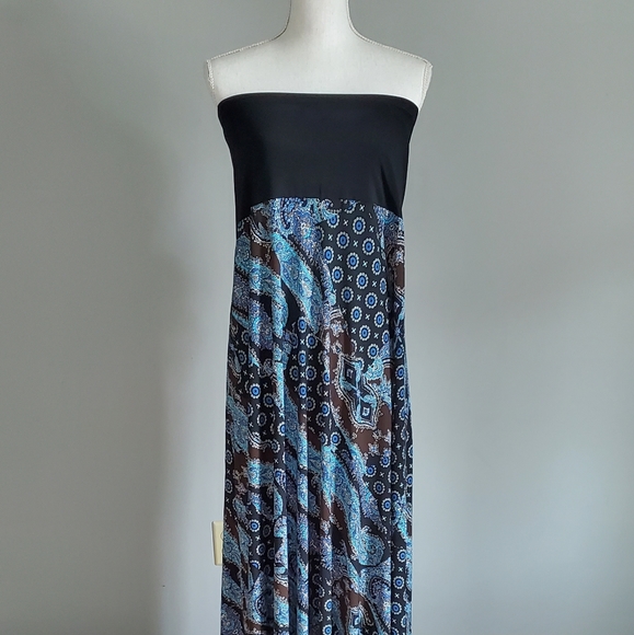 Lane Bryant Dresses & Skirts - Lane Bryant skirt dress 26W 28W black teal